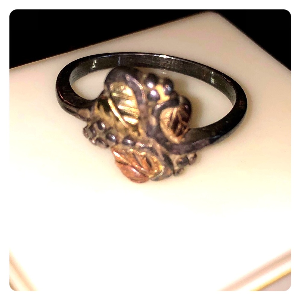 Vintage grape leaf ring- 12K gold. Accept offers.